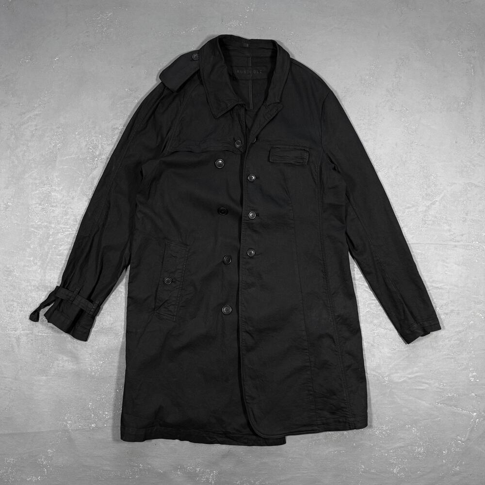 Rundholz Dip Black Assymetrical Trench Coat Women's Large